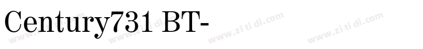 Century731 BT字体转换